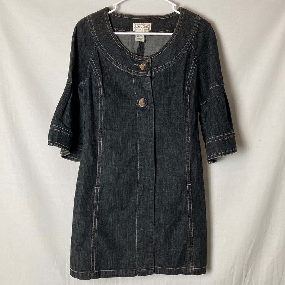 Live A Little Denim Sheath Mini Dress